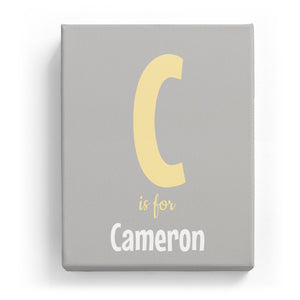 C is for Cameron - Cartoony