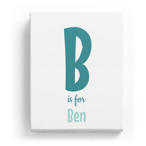 B is for Ben - Cartoony