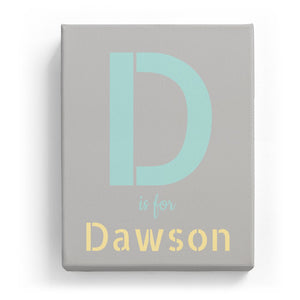 D is for Dawson - Stylistic