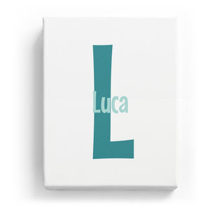 Luca Overlaid on L - Cartoony