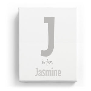 J is for Jasmine - Cartoony