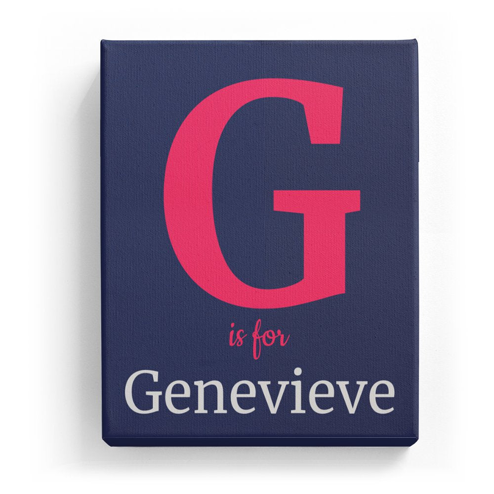 Genevieve's Personalized Canvas Art