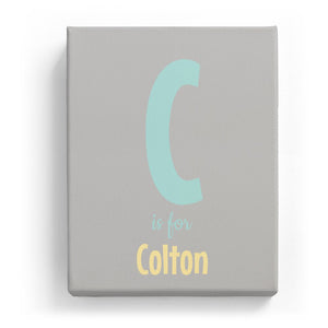 C is for Colton - Cartoony