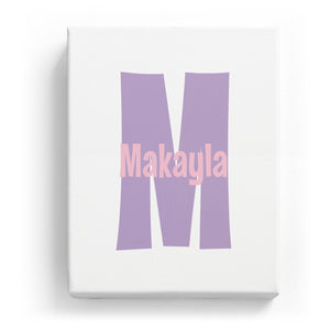 Makayla Overlaid on M - Cartoony