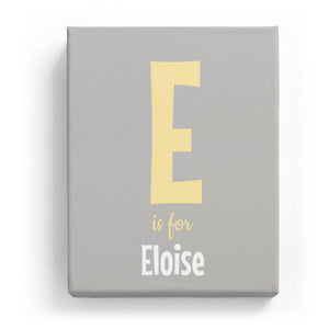 E is for Eloise - Cartoony