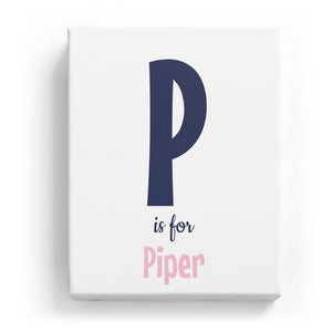 P is for Piper - Cartoony