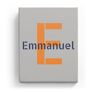 Emmanuel Overlaid on E - Stylistic