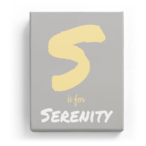 S is for Serenity - Artistic