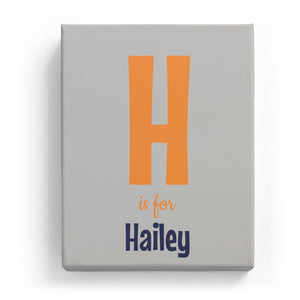 H is for Hailey - Cartoony