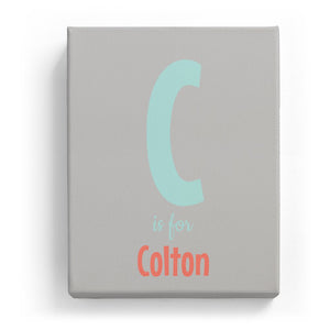 C is for Colton - Cartoony