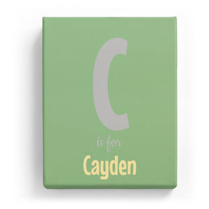 C is for Cayden - Cartoony