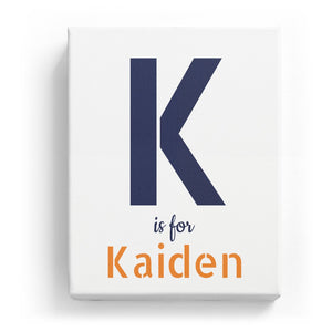 K is for Kaiden - Stylistic