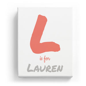 L is for Lauren - Artistic