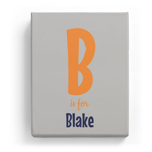 B is for Blake - Cartoony