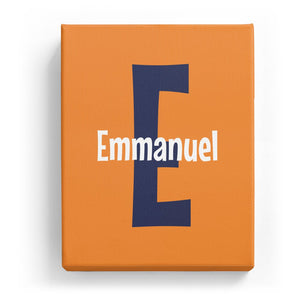 Emmanuel Overlaid on E - Cartoony