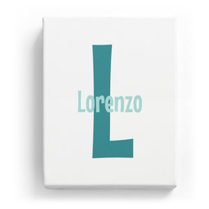 Lorenzo Overlaid on L - Cartoony