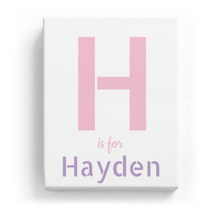 H is for Hayden - Stylistic