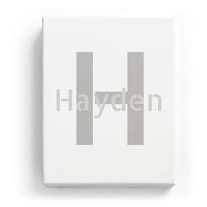 Hayden Overlaid on H - Stylistic