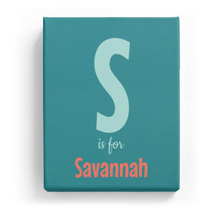 S is for Savannah - Cartoony