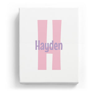 Hayden Overlaid on H - Cartoony