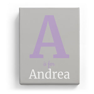 A is for Andrea - Classic