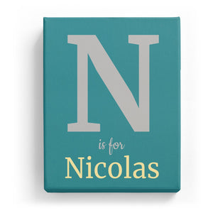 N is for Nicolas - Classic