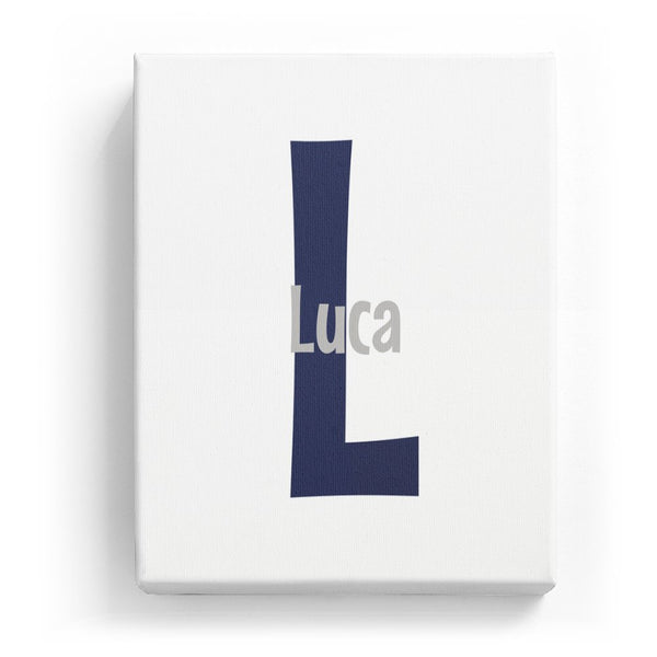 Luca Overlaid on L - Cartoony
