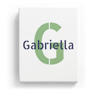 Gabriella Overlaid on G - Stylistic