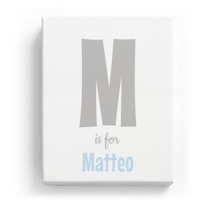 M is for Matteo - Cartoony