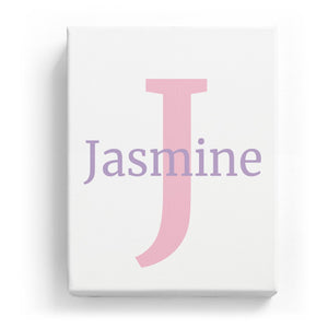 Jasmine Overlaid on J - Classic