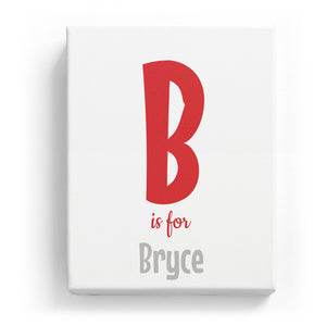 B is for Bryce - Cartoony