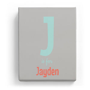 J is for Jayden - Cartoony