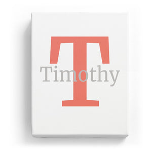 Timothy Overlaid on T - Classic