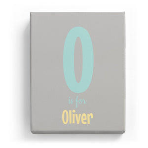 O is for Oliver - Cartoony