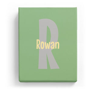 Rowan Overlaid on R - Cartoony