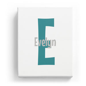 Evelyn Overlaid on E - Cartoony