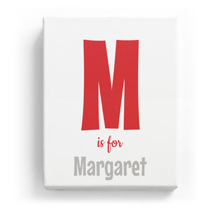 M is for Margaret - Cartoony