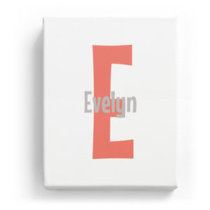 Evelyn Overlaid on E - Cartoony
