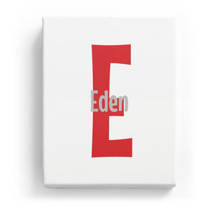 Eden Overlaid on E - Cartoony
