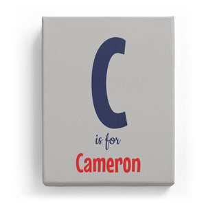 C is for Cameron - Cartoony