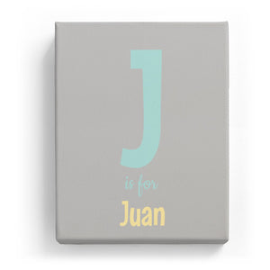 J is for Juan - Cartoony