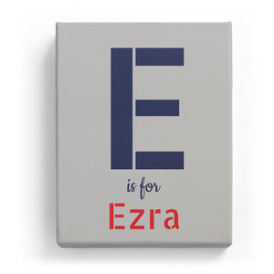 E is for Ezra - Stylistic