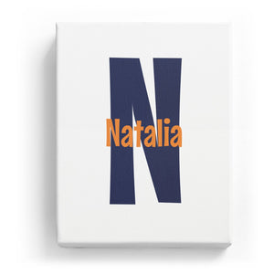 Natalia Overlaid on N - Cartoony