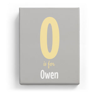 O is for Owen - Cartoony