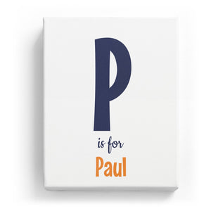 P is for Paul - Cartoony