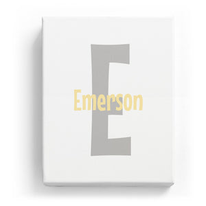 Emerson Overlaid on E - Cartoony