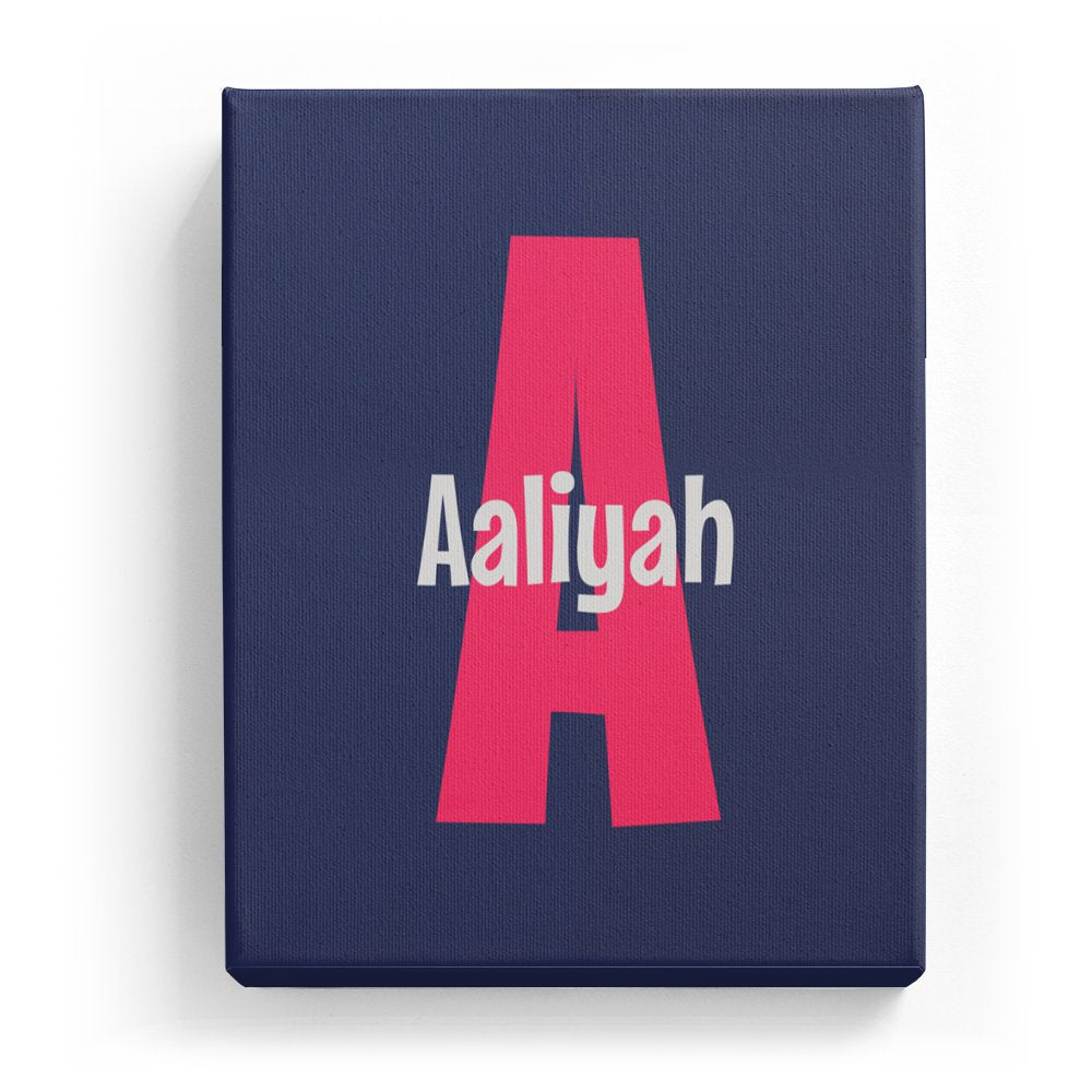 Aaliyah's Personalized Canvas Art
