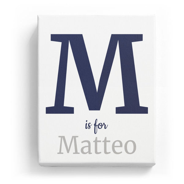 M is for Matteo - Classic