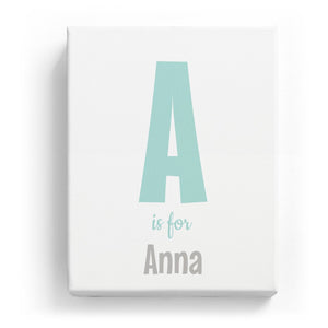 A is for Anna - Cartoony