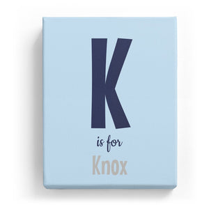 K is for Knox - Cartoony